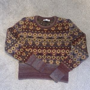 zara jacquard knit sweater